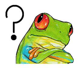 Akame-frogs sticker #13803054