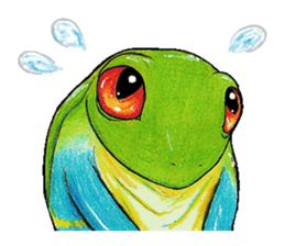 Akame-frogs sticker #13803055