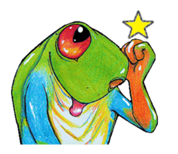 Akame-frogs sticker #13803056