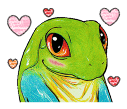 Akame-frogs sticker #13803057