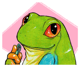 Akame-frogs sticker #13803058