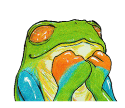 Akame-frogs sticker #13803062