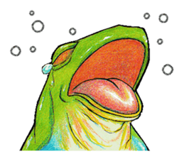 Akame-frogs sticker #13803064