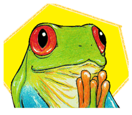 Akame-frogs sticker #13803065