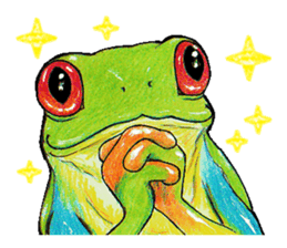 Akame-frogs sticker #13803066