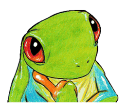 Akame-frogs sticker #13803069