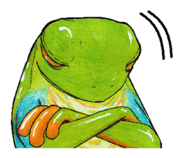 Akame-frogs sticker #13803070