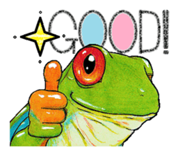 Akame-frogs sticker #13803071