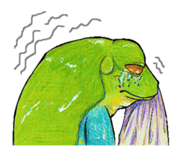 Akame-frogs sticker #13803073