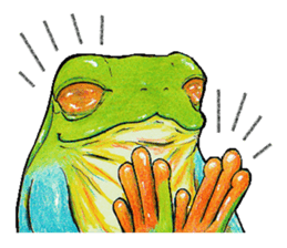 Akame-frogs sticker #13803076