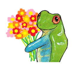 Akame-frogs sticker #13803077