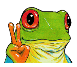 Akame-frogs sticker #13803078