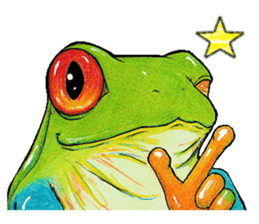 Akame-frogs sticker #13803079
