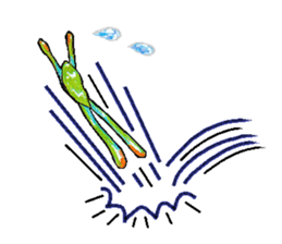 Akame-frogs sticker #13803080