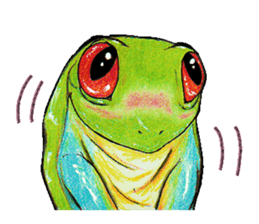 Akame-frogs sticker #13803081