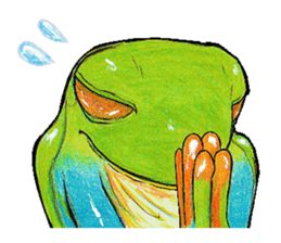 Akame-frogs sticker #13803085