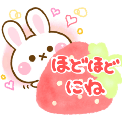 Rabbit Strawberry friendly