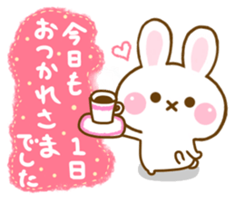 Rabbit Strawberry friendly sticker #13803327