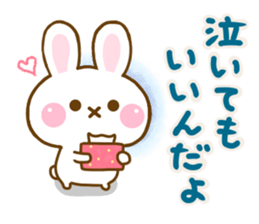 Rabbit Strawberry friendly sticker #13803328