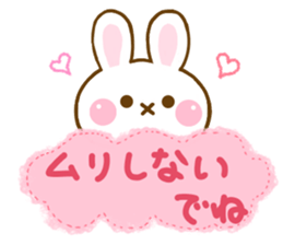 Rabbit Strawberry friendly sticker #13803337