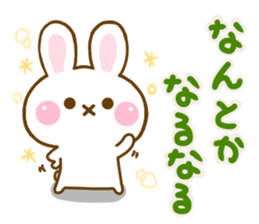 Rabbit Strawberry friendly sticker #13803338