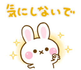 Rabbit Strawberry friendly sticker #13803339