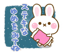 Rabbit Strawberry friendly sticker #13803340