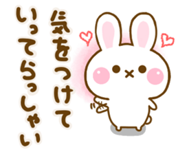 Rabbit Strawberry friendly sticker #13803341