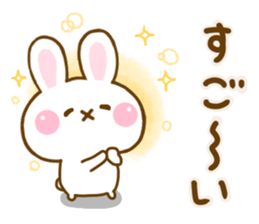 Rabbit Strawberry friendly sticker #13803344