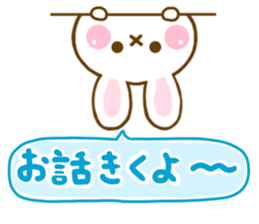 Rabbit Strawberry friendly sticker #13803346