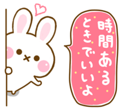 Rabbit Strawberry friendly sticker #13803350
