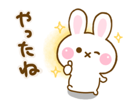 Rabbit Strawberry friendly sticker #13803359