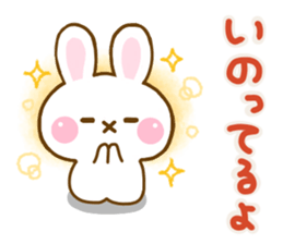 Rabbit Strawberry friendly sticker #13803364