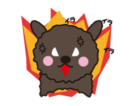 Toy Poodle moving. Black pool of Noah 1 sticker #13803380