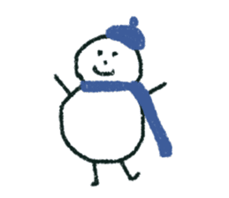 snow man (rakugaki) sticker #13803559