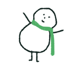 snow man (rakugaki) sticker #13803560