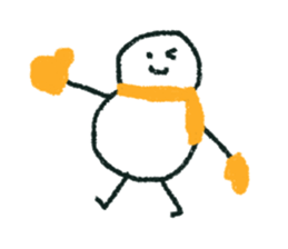 snow man (rakugaki) sticker #13803561