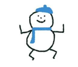snow man (rakugaki) sticker #13803563