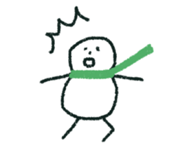 snow man (rakugaki) sticker #13803564