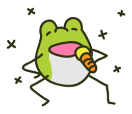 Keko the frog "frog's music" sticker #13803607