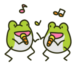 Keko the frog "frog's music" sticker #13803608