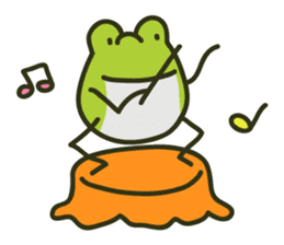Keko the frog "frog's music" sticker #13803610