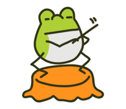 Keko the frog "frog's music" sticker #13803611