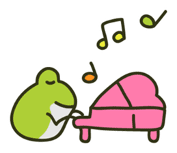 Keko the frog "frog's music" sticker #13803614