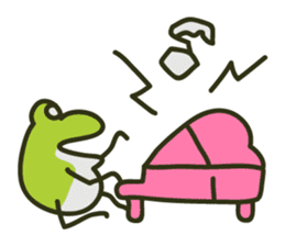 Keko the frog "frog's music" sticker #13803615