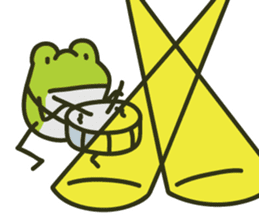 Keko the frog "frog's music" sticker #13803616