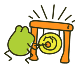 Keko the frog "frog's music" sticker #13803617