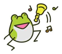Keko the frog "frog's music" sticker #13803619