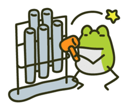 Keko the frog "frog's music" sticker #13803620