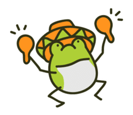 Keko the frog "frog's music" sticker #13803622